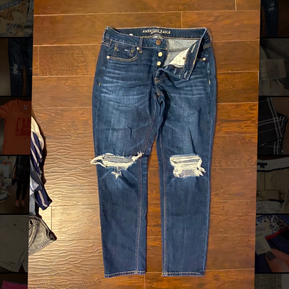 Ripped mom jeans